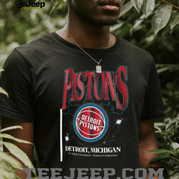 47 Detroit Pistons Black Flashbulb Foundation Short Sleeve Fashion T Shirt