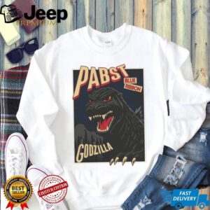 Pabst Blue Ribbon Shop Godzilla Clawed Ribbon Shirt