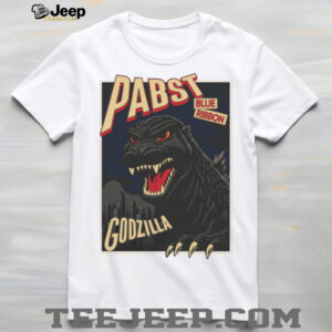 Pabst Blue Ribbon Shop Godzilla Clawed Ribbon Shirt