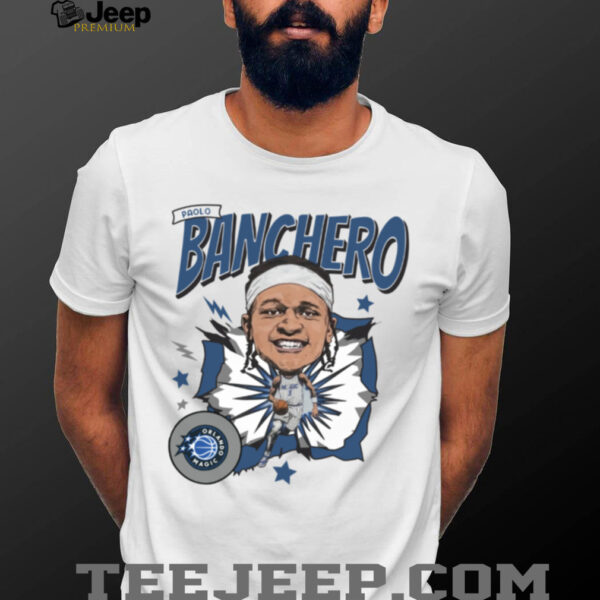 Paolo Banchero Orlando Magic Caricature Basketball T Shirt