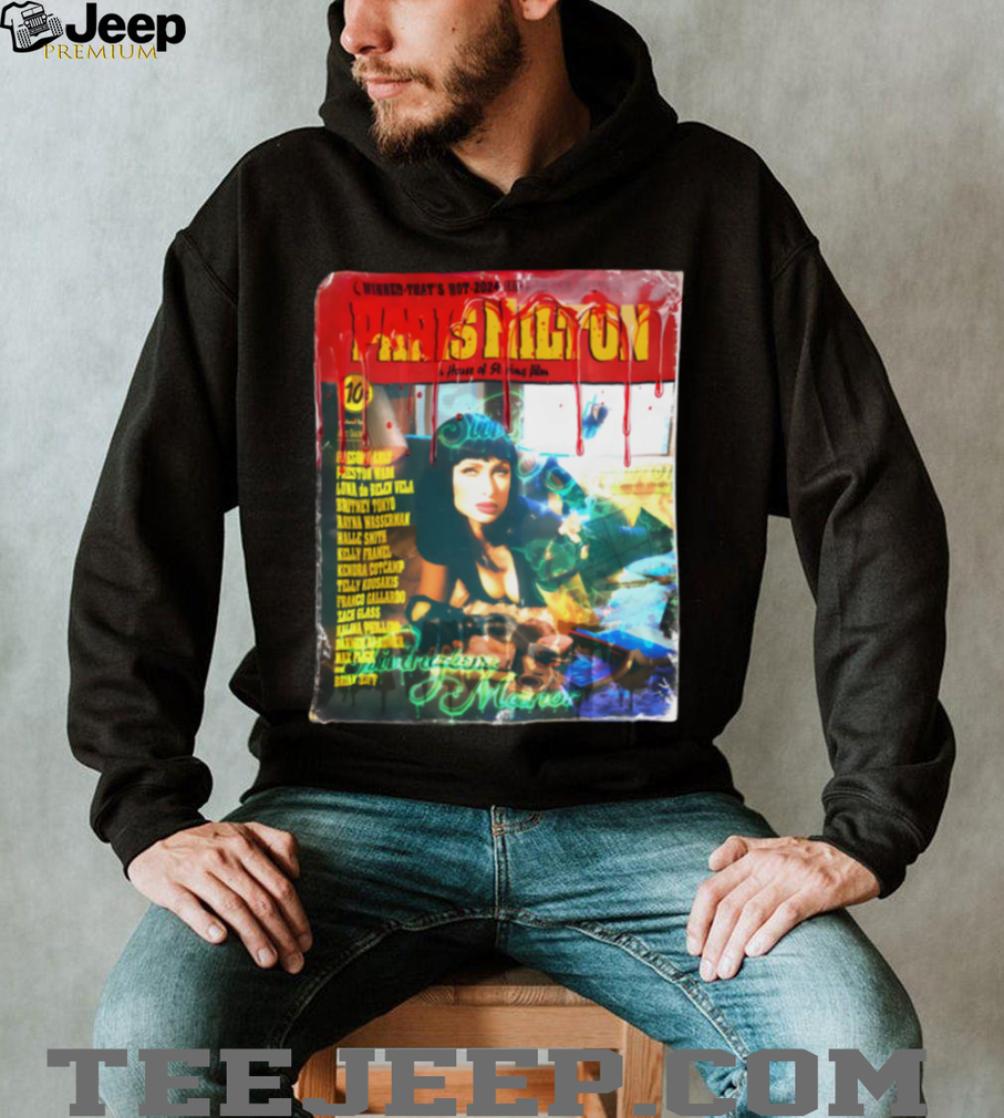 Paris Hilton Merch Pulp Fiction Poster Halloween TShirt