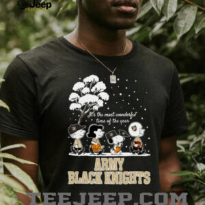 Peanuts Army Black Knights Winter It’s The Most Wonderful Time Of The Year T Shirt