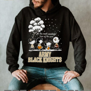 Peanuts Army Black Knights Winter It's The Most Wonderful Time Of The Year T Shirt