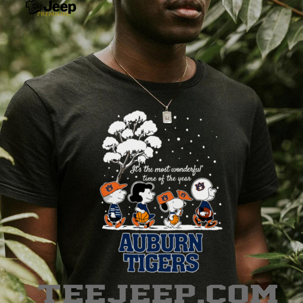 Peanuts Auburn Tigers Winter It’s The Most Wonderful Time Of The Year T Shirt Peanuts Auburn Tigers Winter It’s The Most Wonderful Time Of The Year T Shirt