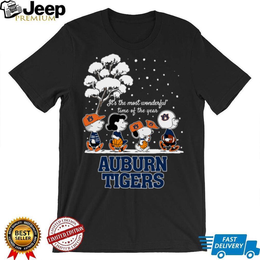 Peanuts Auburn Tigers Winter It’s The Most Wonderful Time Of The Year T Shirt Peanuts Auburn Tigers Winter It’s The Most Wonderful Time Of The Year T Shirt