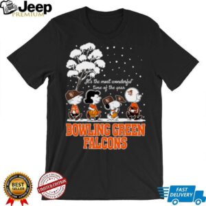 Peanuts Bowling Green Falcons Winter It's The Most Wonderful Time Of The Year T Shirt