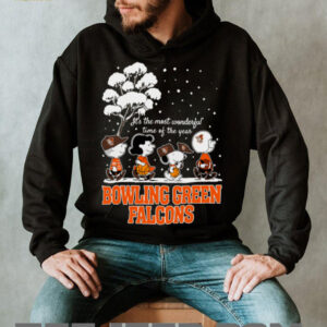 Peanuts Bowling Green Falcons Winter It's The Most Wonderful Time Of The Year T Shirt
