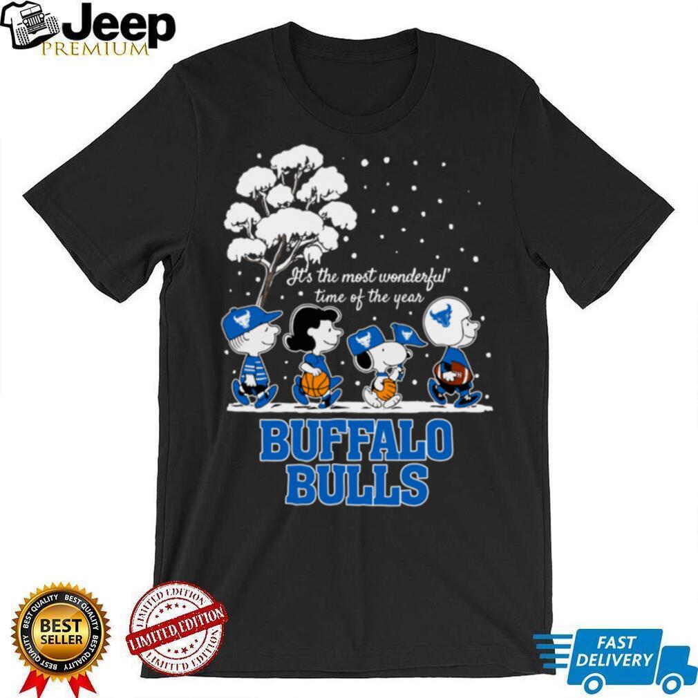 Peanuts Buffalo Bulls Winter It’s The Most Wonderful Time Of The Year T Shirt Peanuts Buffalo Bulls Winter It’s The Most Wonderful Time Of The Year T Shirt