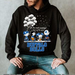 Peanuts Buffalo Bulls Winter It's The Most Wonderful Time Of The Year T Shirt