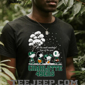Peanuts Charlotte 49ers Winter It’s The Most Wonderful Time Of The Year T Shirt