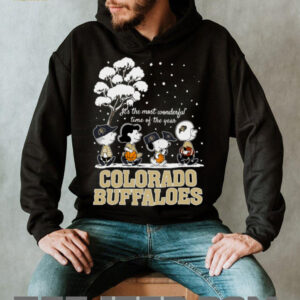 Peanuts Colorado Buffaloes Winter It's The Most Wonderful Time Of The Year T Shirt