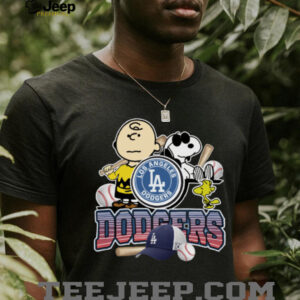 Peanuts Dodgers Shirt – Snoopy Charlie Brown Los Angeles Baseball