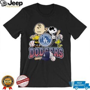Peanuts Dodgers Shirt – Snoopy Charlie Brown Los Angeles Baseball