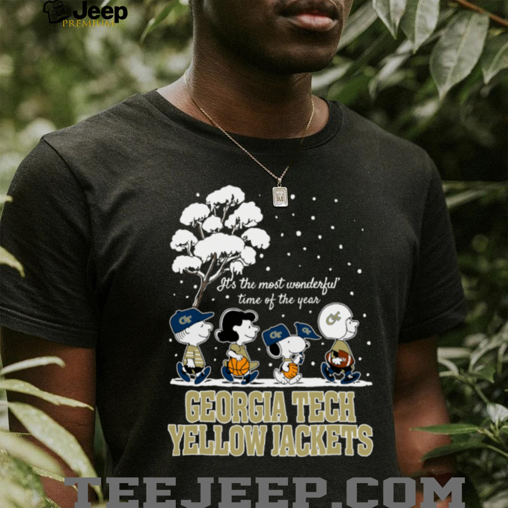 Peanuts Georgia Tech Yellow Jackets Winter It’s The Most Wonderful Time Of The Year T Shirt Peanuts Georgia Tech Yellow Jackets Winter It’s The Most Wonderful Time Of The Year T Shirt