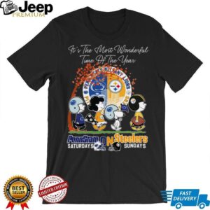 Peanuts It’S The Most Wonderful Time Of The Year Penn State Saturdays On Steelers Sundays Shirt