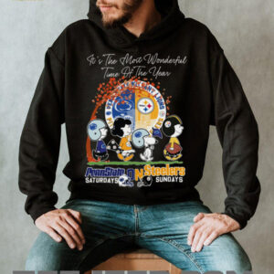 Peanuts It’S The Most Wonderful Time Of The Year Penn State Saturdays On Steelers Sundays Shirt
