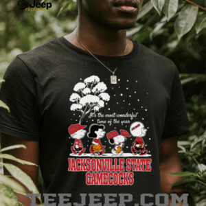 Peanuts Jacksonville State Gamecocks Winter It’s The Most Wonderful Time Of The Year T Shirt