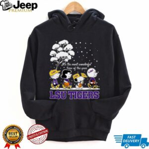 Peanuts LSU Tigers Winter It’s The Most Wonderful Time Of The Year T Shirt