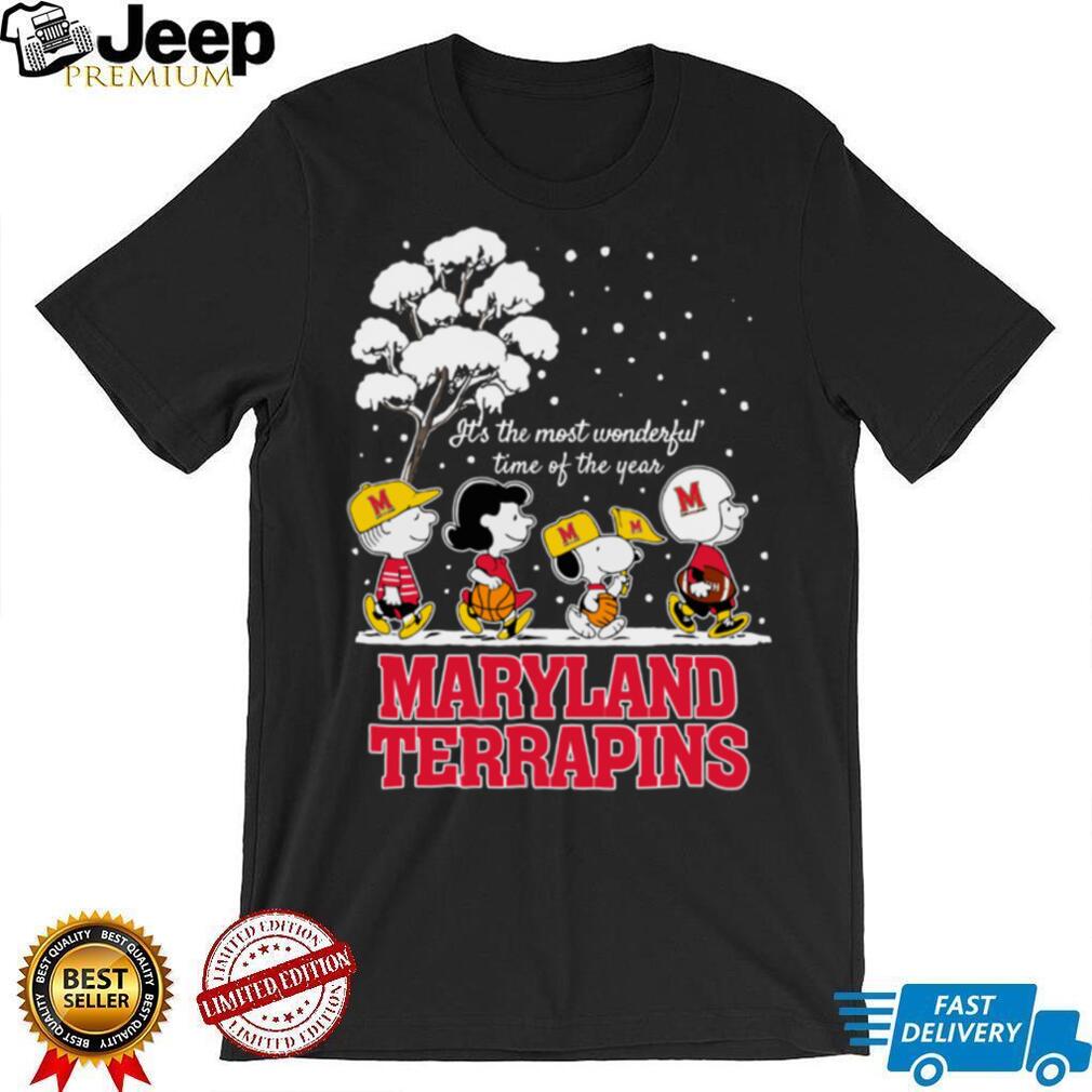 Peanuts Maryland Terrapins Winter It’s The Most Wonderful Time Of The Year T Shirt Peanuts Maryland Terrapins Winter It’s The Most Wonderful Time Of The Year T Shirt