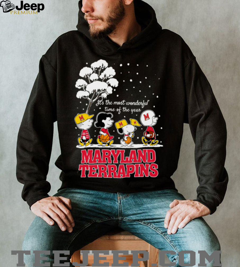 Peanuts Maryland Terrapins Winter It’s The Most Wonderful Time Of The Year T Shirt Peanuts Maryland Terrapins Winter It’s The Most Wonderful Time Of The Year T Shirt