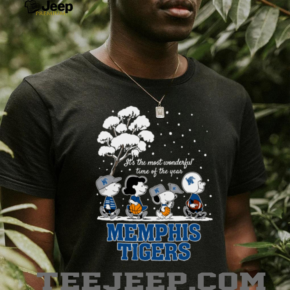 Peanuts Memphis Tigers Winter It’s The Most Wonderful Time Of The Year T Shirt Peanuts Memphis Tigers Winter It’s The Most Wonderful Time Of The Year T Shirt