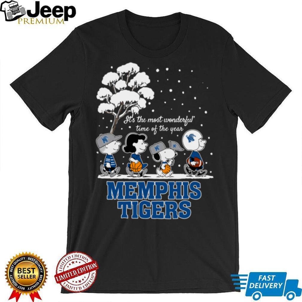 Peanuts Memphis Tigers Winter It’s The Most Wonderful Time Of The Year T Shirt Peanuts Memphis Tigers Winter It’s The Most Wonderful Time Of The Year T Shirt
