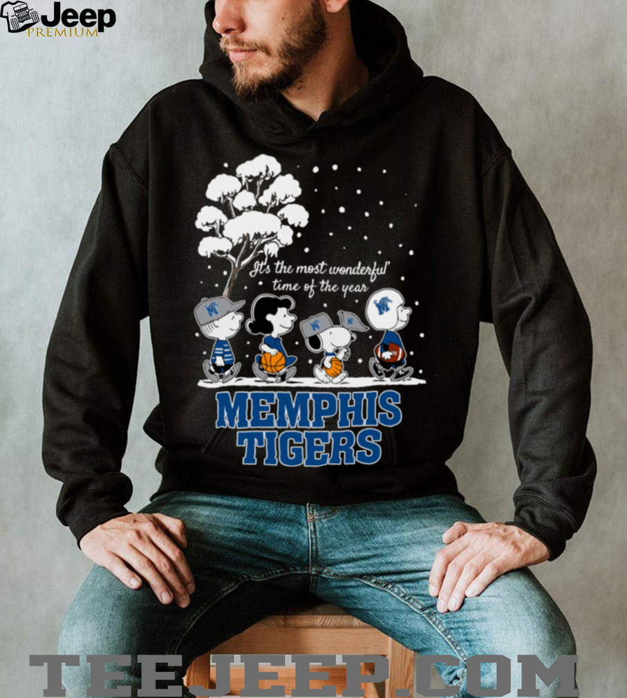 Peanuts Memphis Tigers Winter It’s The Most Wonderful Time Of The Year T Shirt Peanuts Memphis Tigers Winter It’s The Most Wonderful Time Of The Year T Shirt
