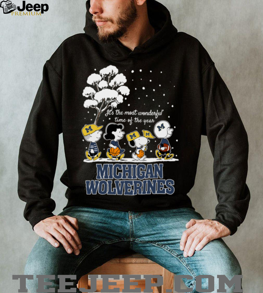 Peanuts Michigan Wolverines Winter It’s The Most Wonderful Time Of The Year T Shirt Peanuts Michigan Wolverines Winter It’s The Most Wonderful Time Of The Year T Shirt