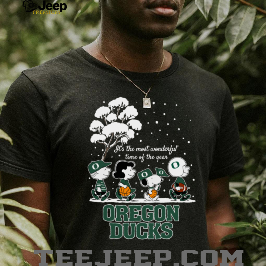 Peanuts Oregon Ducks Winter It’s The Most Wonderful Time Of The Year T Shirt Peanuts Oregon Ducks Winter It’s The Most Wonderful Time Of The Year T Shirt