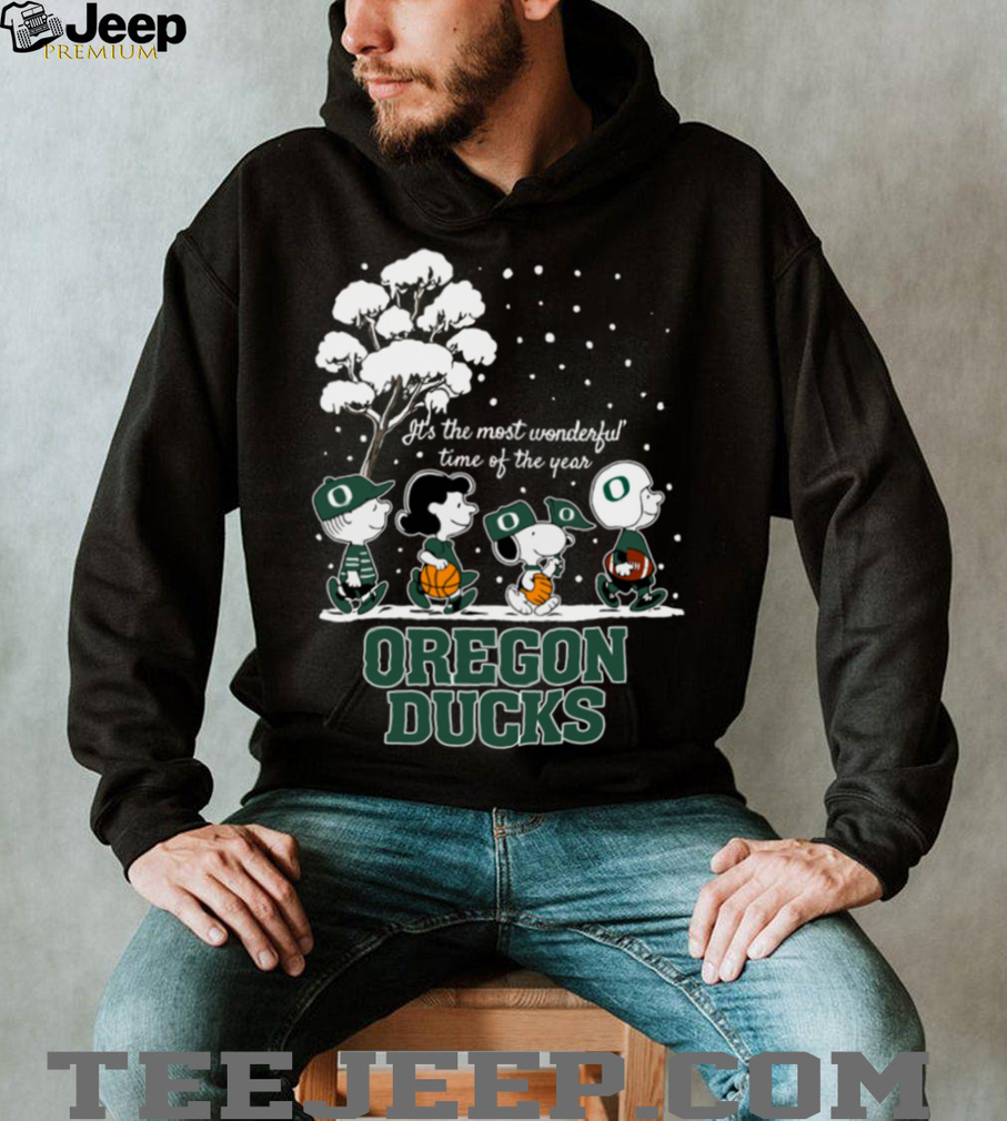 Peanuts Oregon Ducks Winter It’s The Most Wonderful Time Of The Year T Shirt Peanuts Oregon Ducks Winter It’s The Most Wonderful Time Of The Year T Shirt