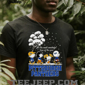 Peanuts Pittsburgh Panthers Winter It’s The Most Wonderful Time Of The Year T Shirt