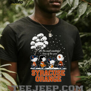 Peanuts Syracuse Orange Winter It’s The Most Wonderful Time Of The Year T Shirt