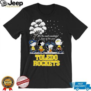 Peanuts Toledo Rockets Winter It's The Most Wonderful Time Of The Year T Shirt