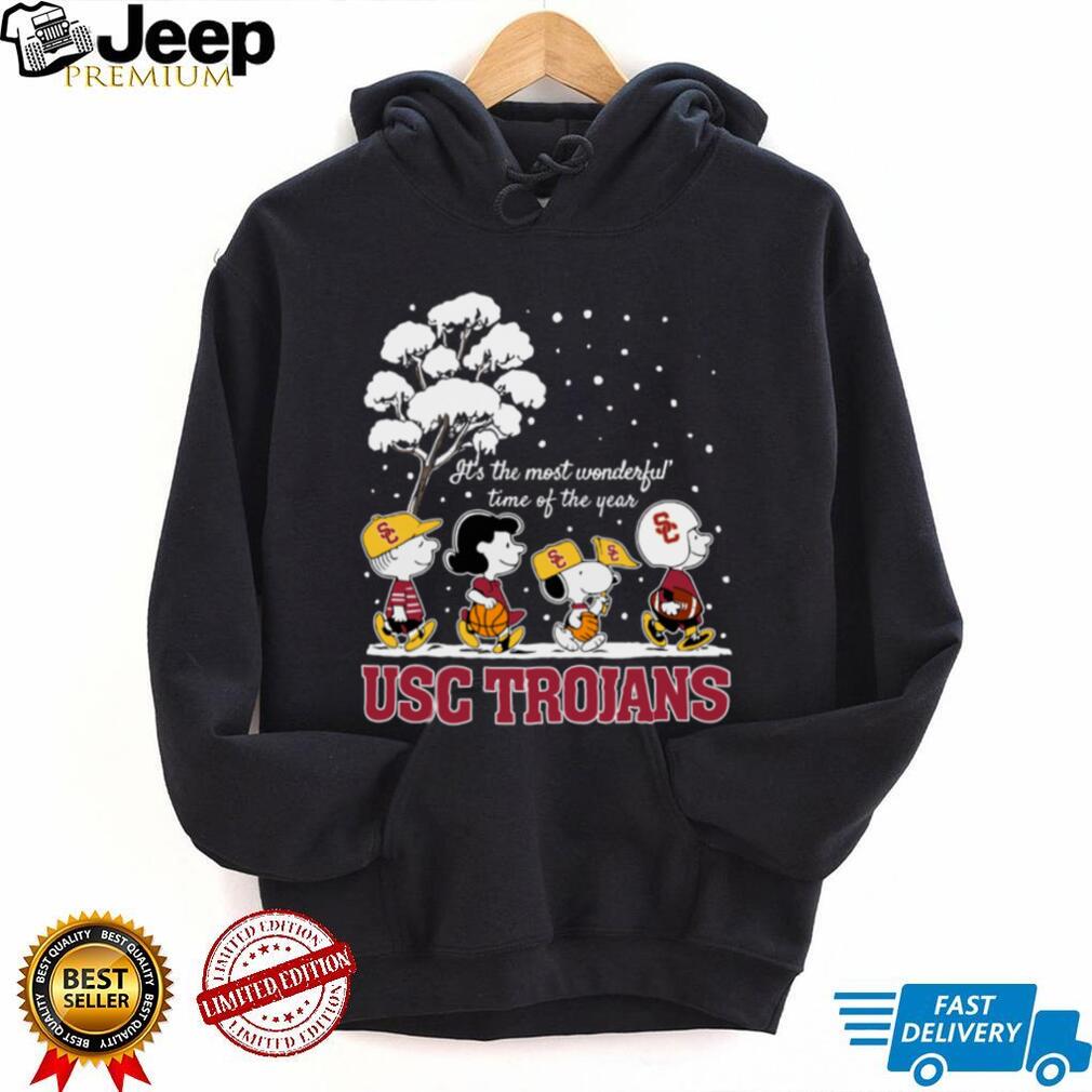 Peanuts USC Trojans Winter It’s The Most Wonderful Time Of The Year T Shirt Peanuts USC Trojans Winter It’s The Most Wonderful Time Of The Year T Shirt