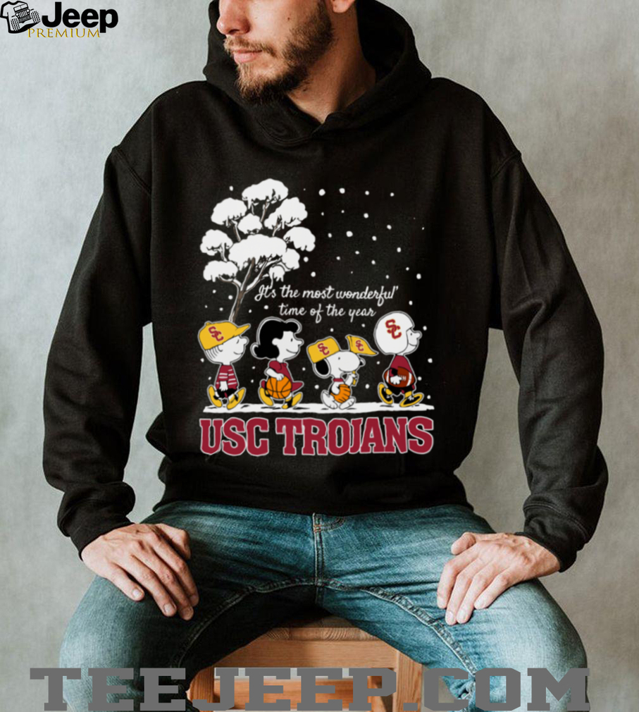Peanuts USC Trojans Winter It’s The Most Wonderful Time Of The Year T Shirt Peanuts USC Trojans Winter It’s The Most Wonderful Time Of The Year T Shirt