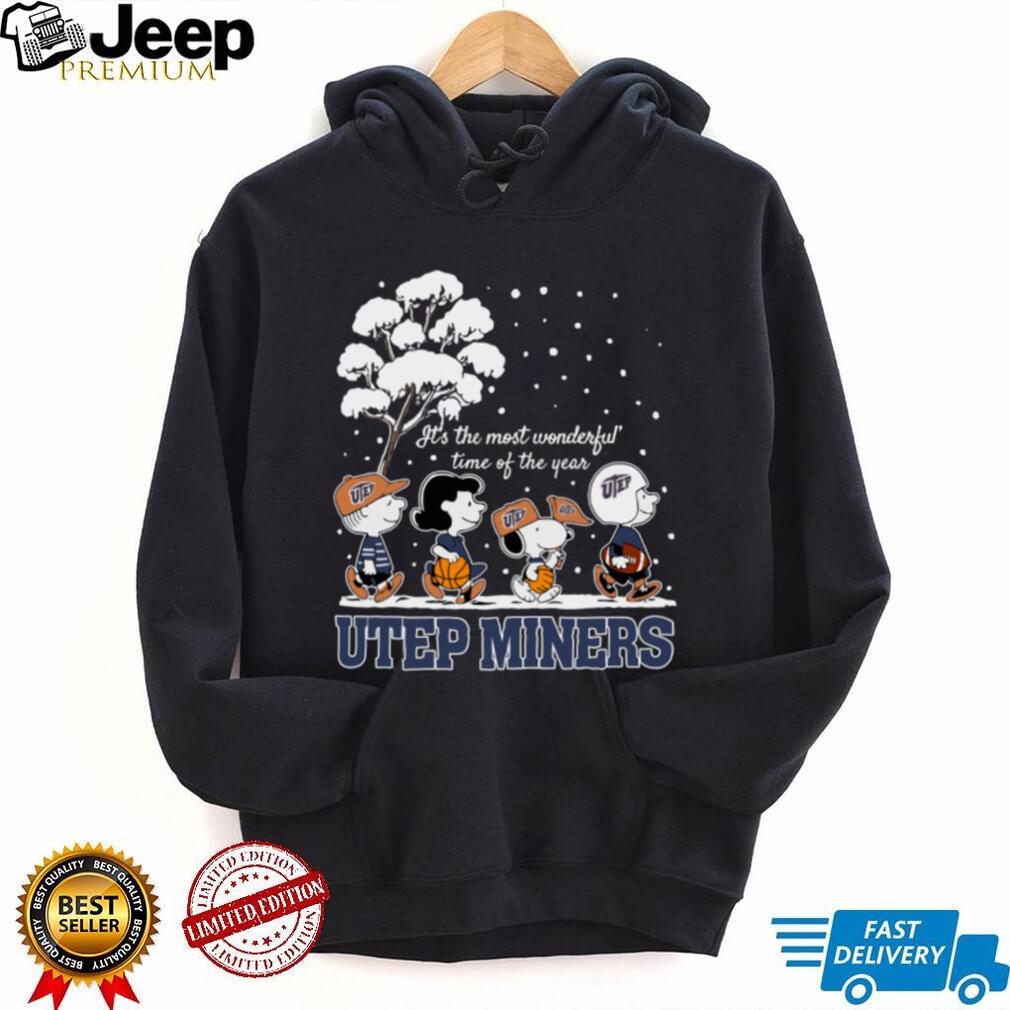 Peanuts UTEP Miners Winter It’s The Most Wonderful Time Of The Year T Shirt Peanuts UTEP Miners Winter It’s The Most Wonderful Time Of The Year T Shirt