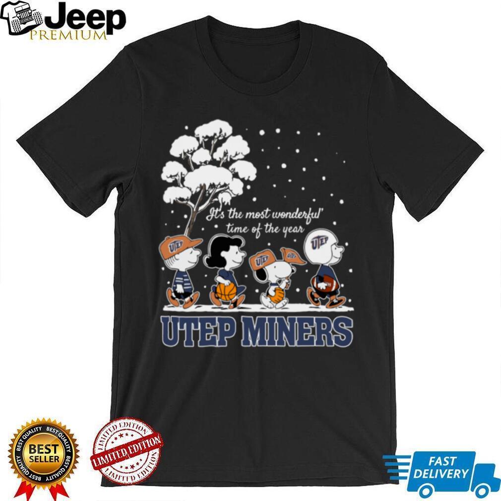 Peanuts UTEP Miners Winter It’s The Most Wonderful Time Of The Year T Shirt Peanuts UTEP Miners Winter It’s The Most Wonderful Time Of The Year T Shirt