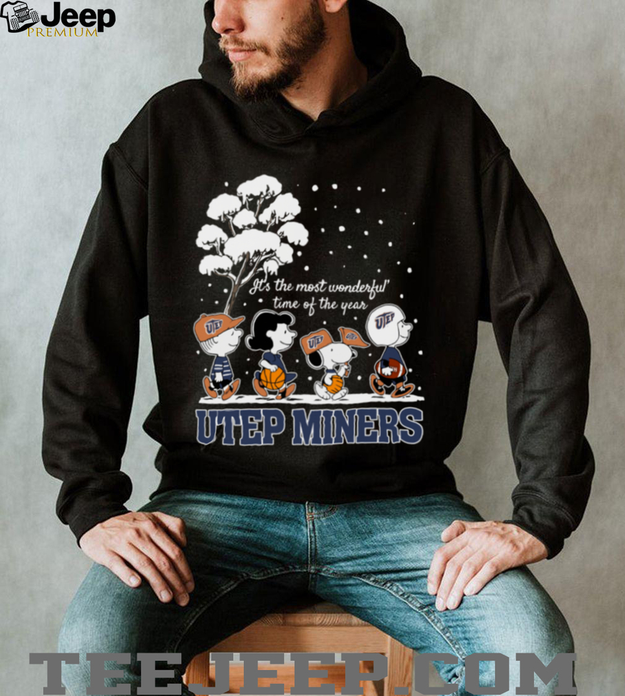 Peanuts UTEP Miners Winter It’s The Most Wonderful Time Of The Year T Shirt Peanuts UTEP Miners Winter It’s The Most Wonderful Time Of The Year T Shirt