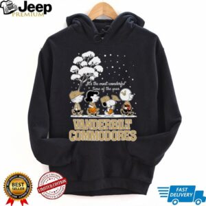 Peanuts Vanderbilt Commodores Winter It’s The Most Wonderful Time Of The Year T Shirt