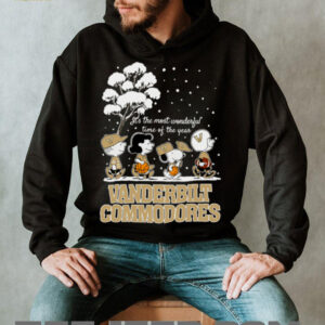 Peanuts Vanderbilt Commodores Winter It's The Most Wonderful Time Of The Year T Shirt
