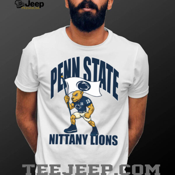 Penn State Nittany Lions Mascot Planting Flag College Football Tee