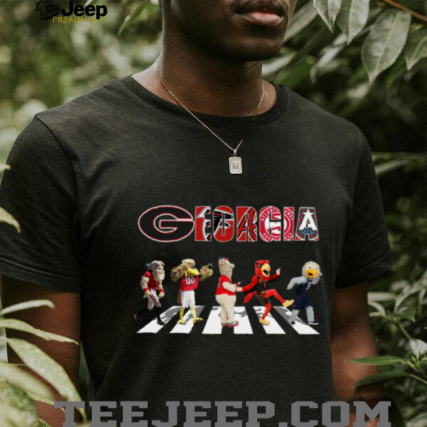 Georgia Sports Team Logo Mascot Abbey Road Shirt