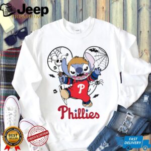 Philadelphia Phillies Stitch Michael Halloween 2025 T Shirt