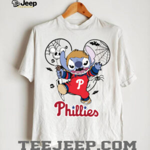 Philadelphia Phillies Stitch Michael Halloween 2025 T Shirt