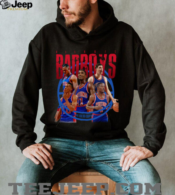 Pistons Bad Boys Championship Team Vintage Style Shirt