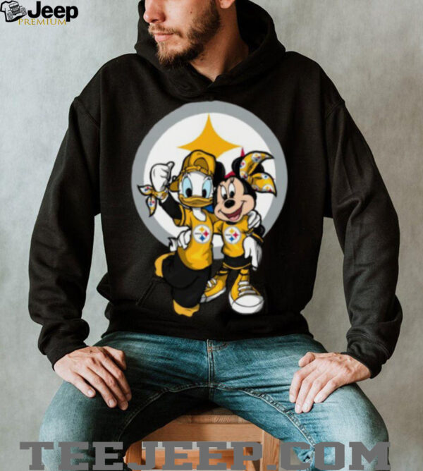 Pittsburgh Steelers Donald and Minnie Football Fan T Shirt