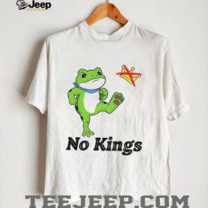 Portland Frog kicks crown No Kings anti Trump political shirt