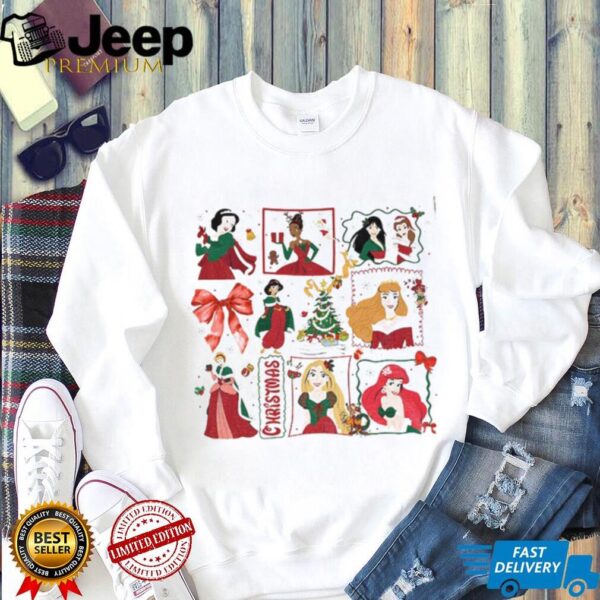 Princess Movie Christmas Holiday Lights Merry Christmas shirt
