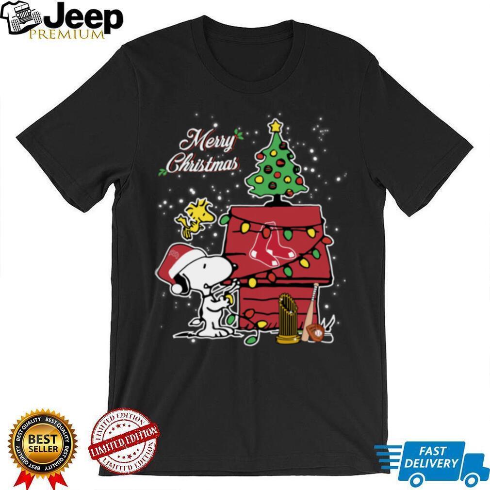 Boston Red Sox Merry Christmas With Snoopy Baby T Shirt Boston Red Sox Merry Christmas With Snoopy Baby T Shirt