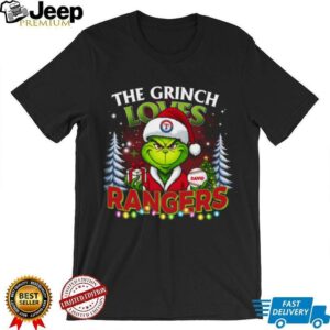 Rangers Grinch Tee – MLB Family Christmas Shirt